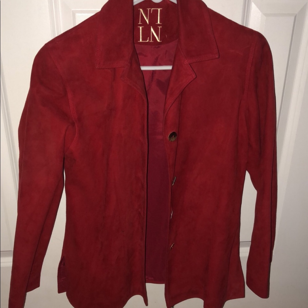 Red blazer jacket
